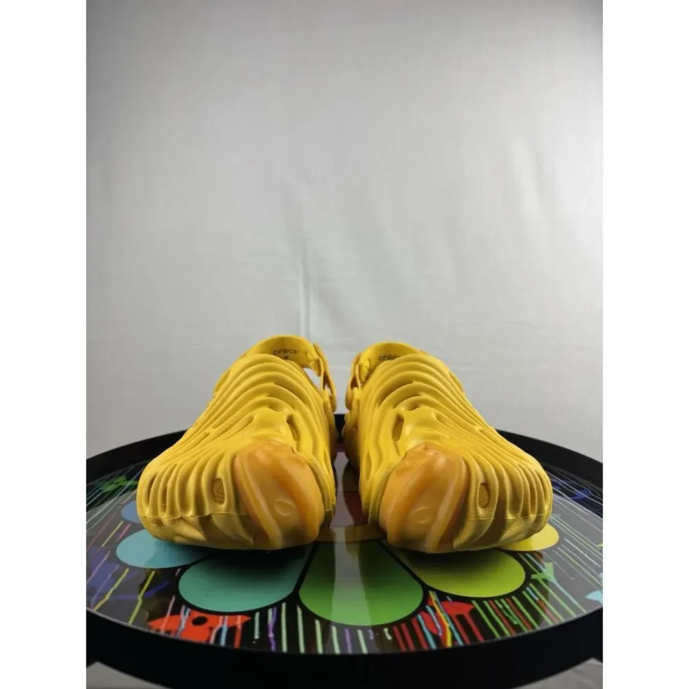 The yellow Crocs Pollex Clog designed by Salehe Bembury in the 